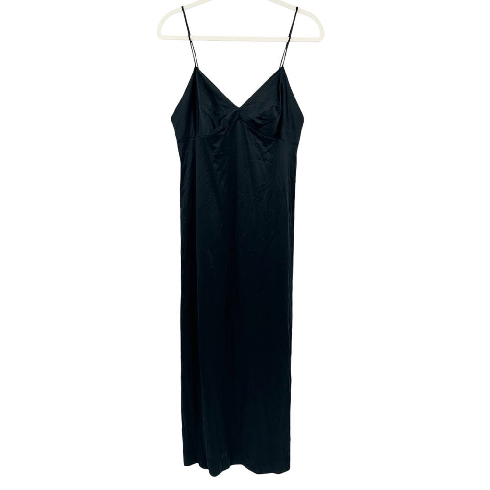 Vanity Fair Womens Vintage 90s Lingerie Date Night Satin Cami Midi Slip Dress